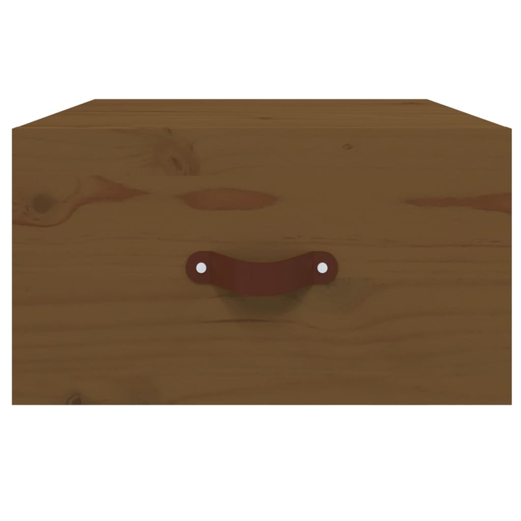 vidaXL Wall-mounted Bedside Cabinets 2 pcs Honey Brown 40x29.5x22 cm