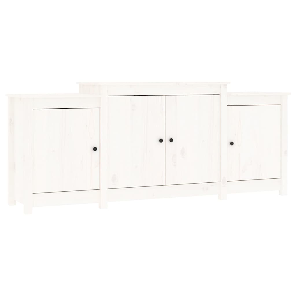 vidaXL Sideboard White 164x37x68 cm Solid Wood Pine