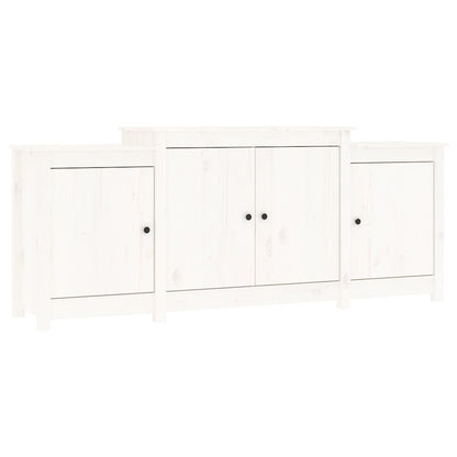 vidaXL Sideboard White 164x37x68 cm Solid Wood Pine