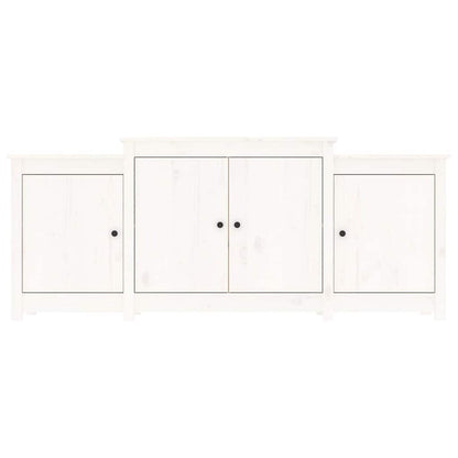 vidaXL Sideboard White 164x37x68 cm Solid Wood Pine