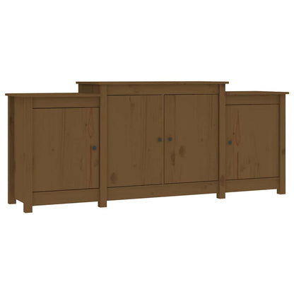 vidaXL Sideboard Honey Brown 164x37x68 cm Solid Wood Pine