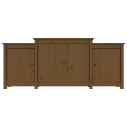 vidaXL Sideboard Honey Brown 164x37x68 cm Solid Wood Pine