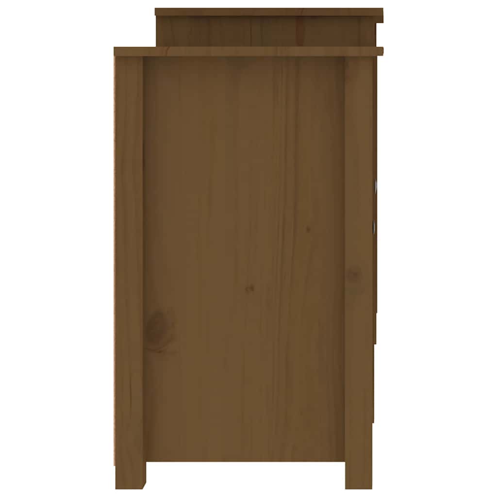 vidaXL Sideboard Honey Brown 164x37x68 cm Solid Wood Pine