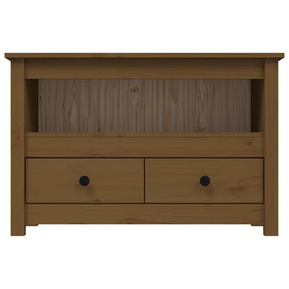 vidaXL TV Cabinet Honey Brown 79x35x52 cm Solid Wood Pine