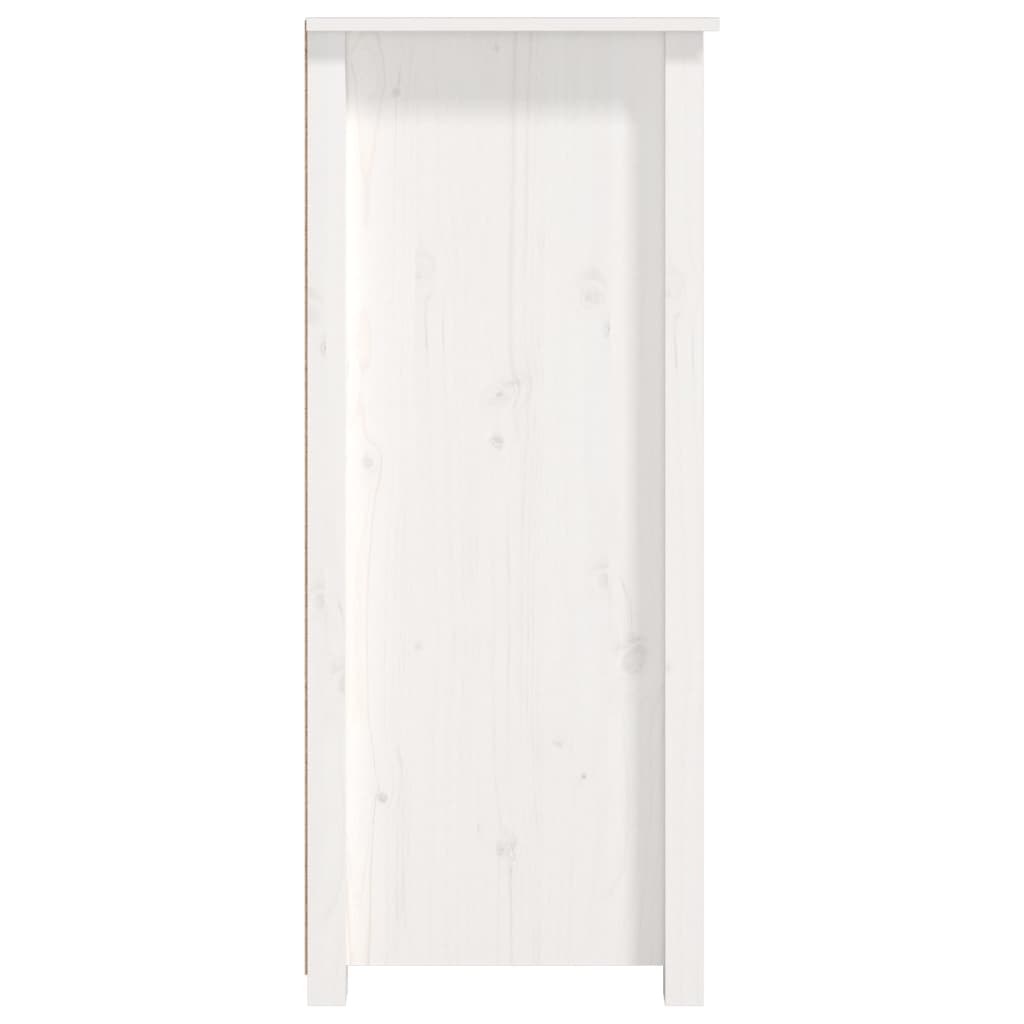 vidaXL Sideboard White 83x41.5x100 cm Solid Wood Pine