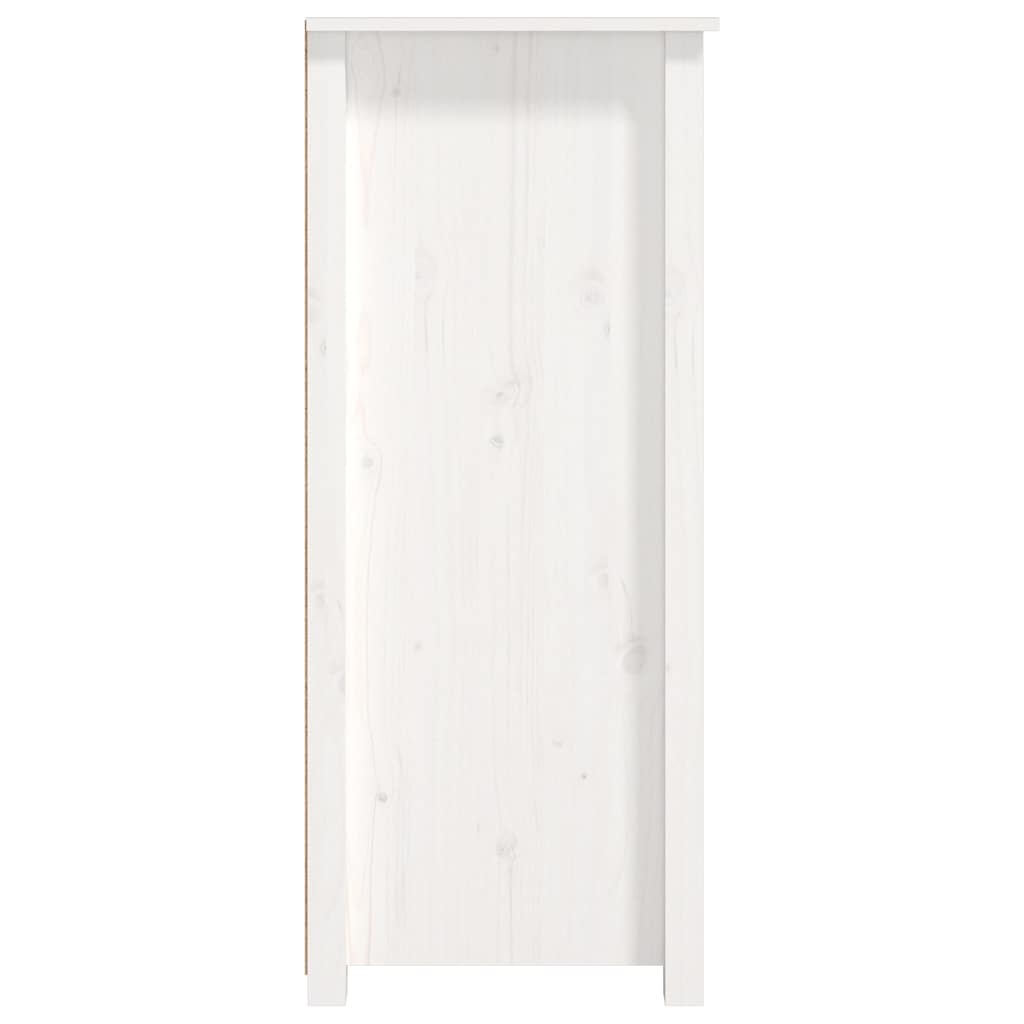 vidaXL Sideboard White 83x41,5x100 cm Solid Wood Pine