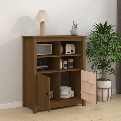 vidaXL Sideboard Honey Brown 83x41.5x100 cm Solid Wood Pine