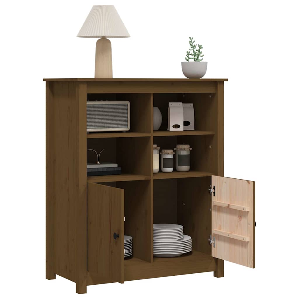 vidaXL Sideboard Honey Brown 83x41.5x100 cm Solid Wood Pine