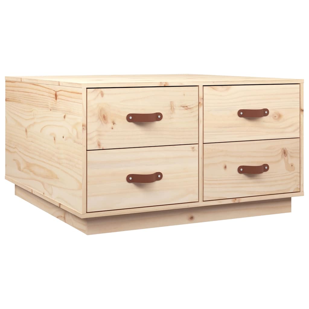 vidaXL Coffee Table 80x80x45 cm Solid Wood Pine