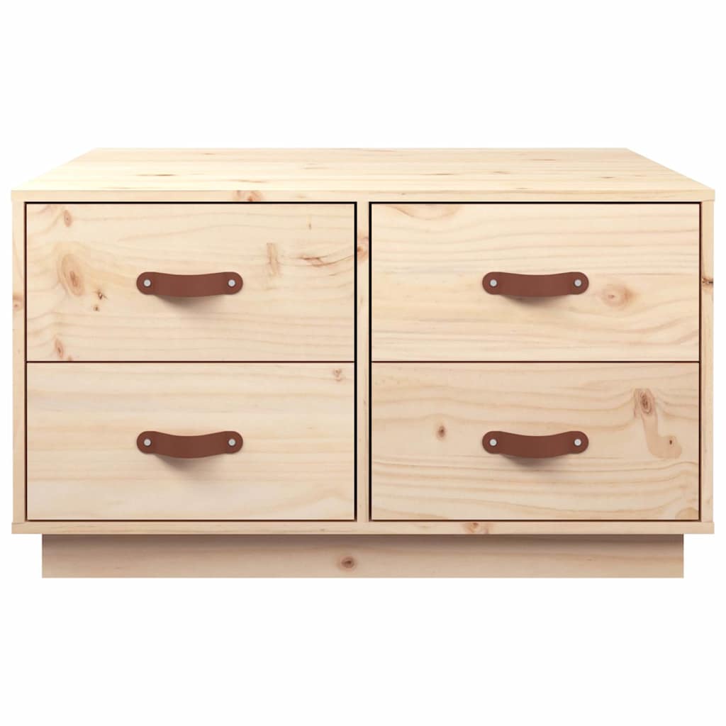vidaXL Coffee Table 80x80x45 cm Solid Wood Pine
