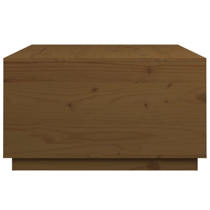 vidaXL Coffee Table Honey Brown 80x80x45 cm Solid Wood Pine