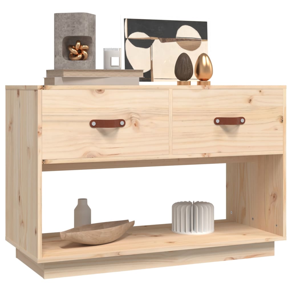 vidaXL TV Cabinet 90x40x60 cm Solid Wood Pine