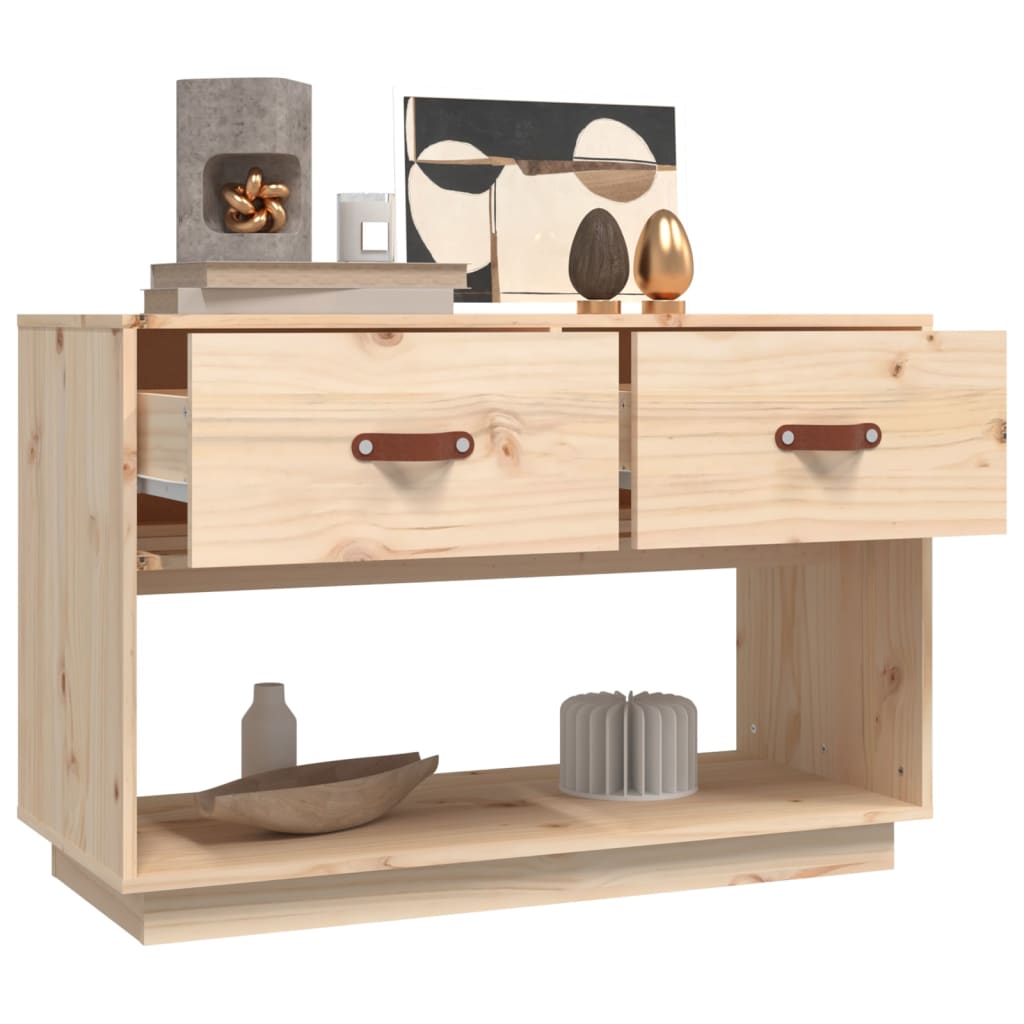 vidaXL TV Cabinet 90x40x60 cm Solid Wood Pine