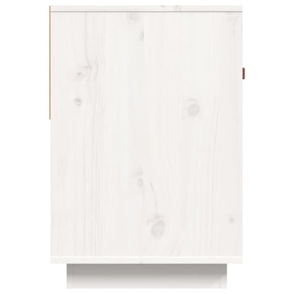 vidaXL TV Cabinet White 90x40x60 cm Solid Wood Pine