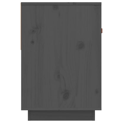 vidaXL TV Cabinet Grey 90x40x60 cm Solid Wood Pine