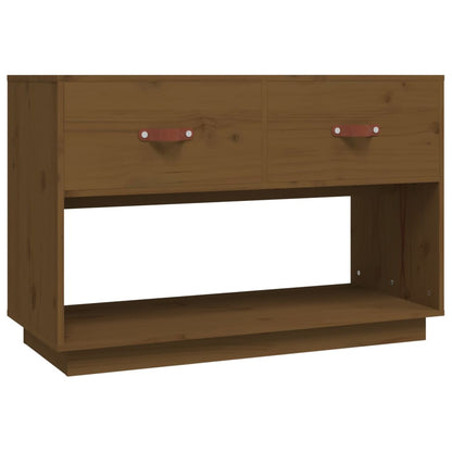 vidaXL TV Cabinet Honey Brown 90x40x60 cm Solid Wood Pine