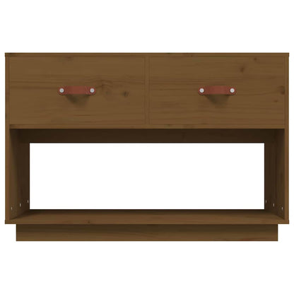 vidaXL TV Cabinet Honey Brown 90x40x60 cm Solid Wood Pine