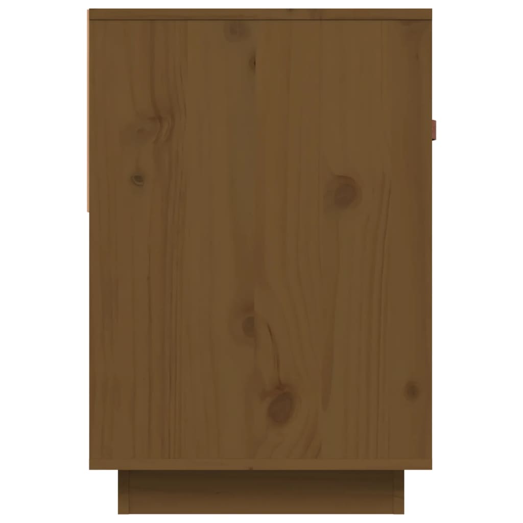 vidaXL TV Cabinet Honey Brown 90x40x60 cm Solid Wood Pine
