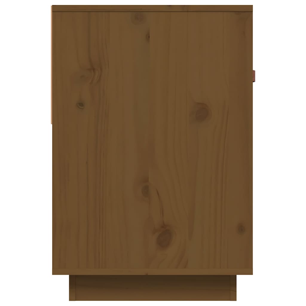 vidaXL TV Cabinet Honey Brown 90x40x60 cm Solid Wood Pine