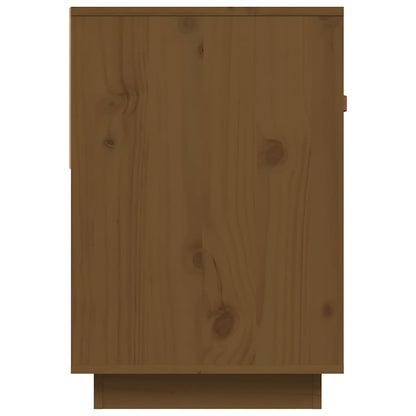 vidaXL TV Cabinet Honey Brown 90x40x60 cm Solid Wood Pine