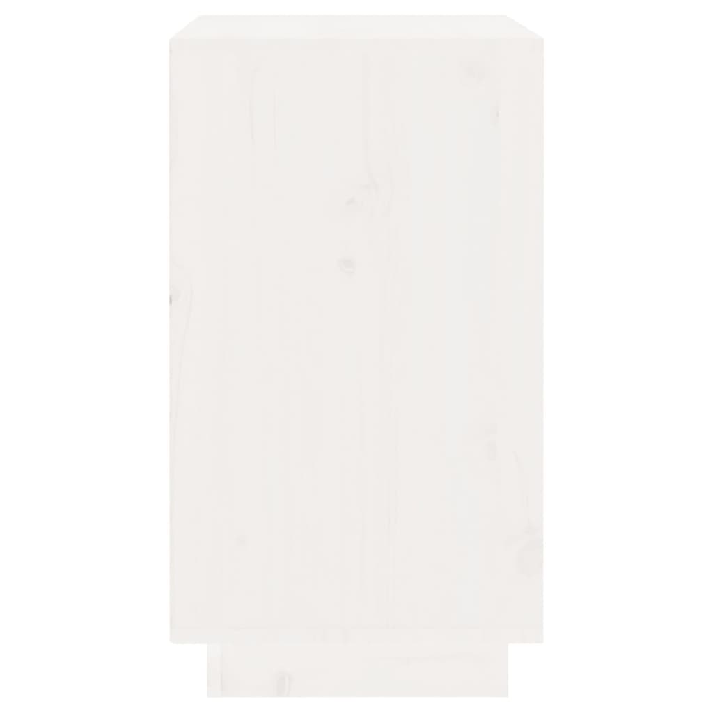 vidaXL Wine Cabinet White 55.5x34x61 cm Solid Wood Pine