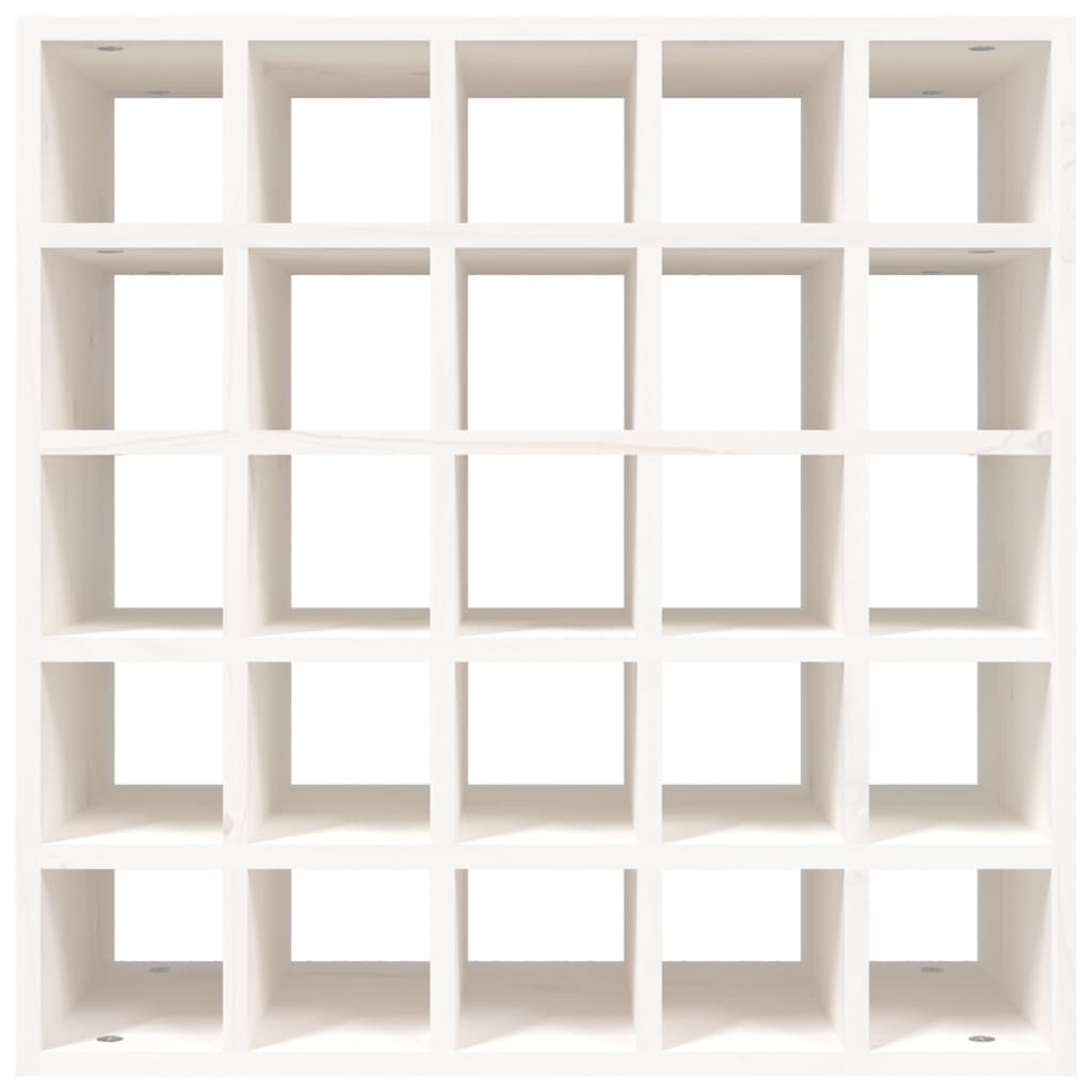 vidaXL Wine Cabinet White 56x25x56 cm Solid Wood Pine