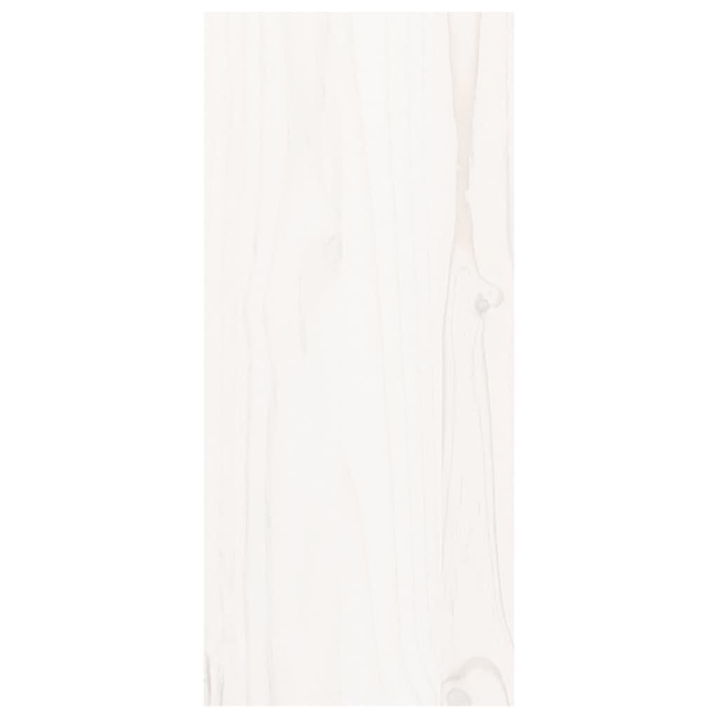 vidaXL Wine Cabinet White 56x25x56 cm Solid Wood Pine