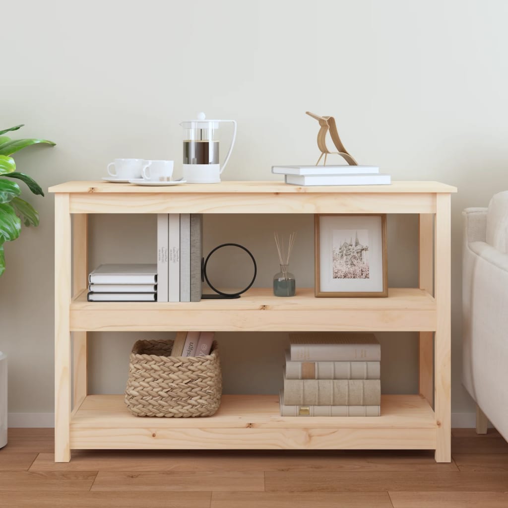 vidaXL Console Table 110x40x74 cm Solid Wood Pine