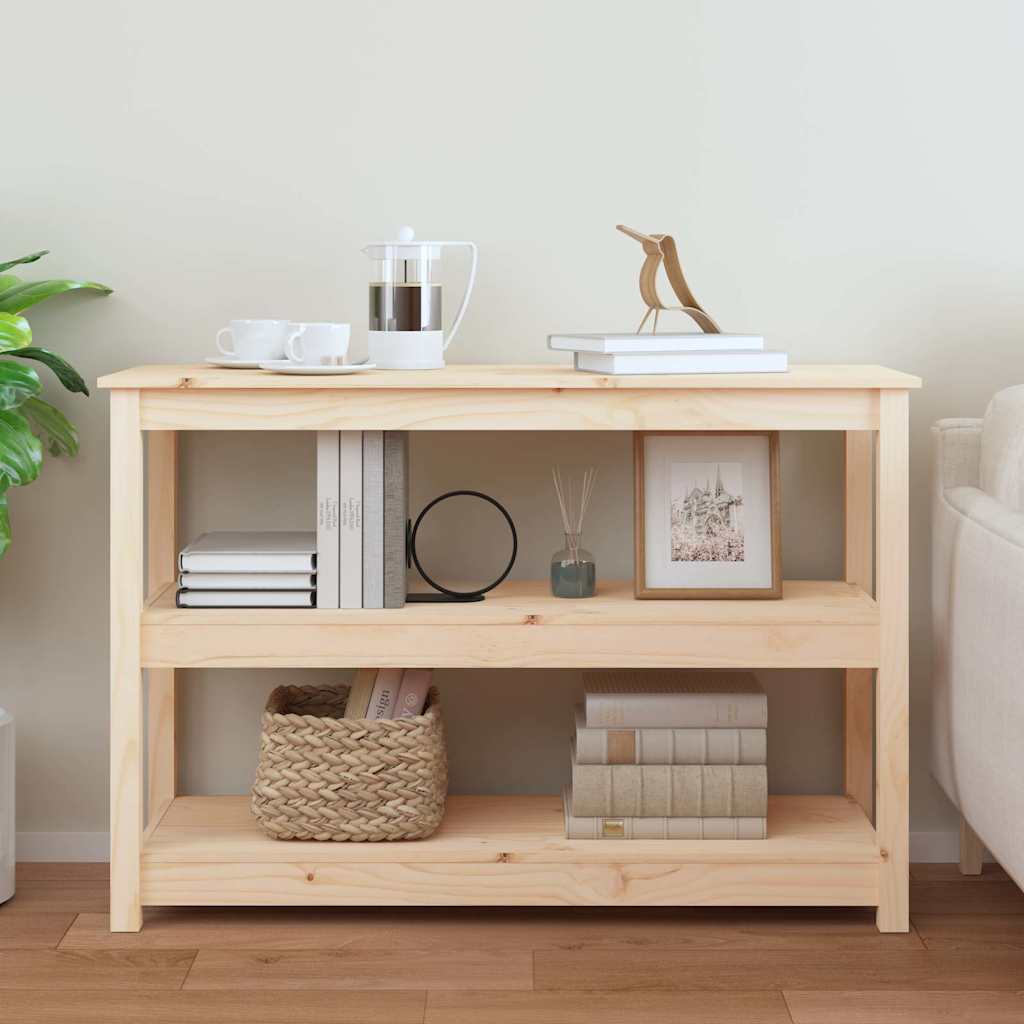 vidaXL Console Table 110x40x74 cm Solid Wood Pine