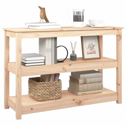 vidaXL Console Table 110x40x74 cm Solid Wood Pine
