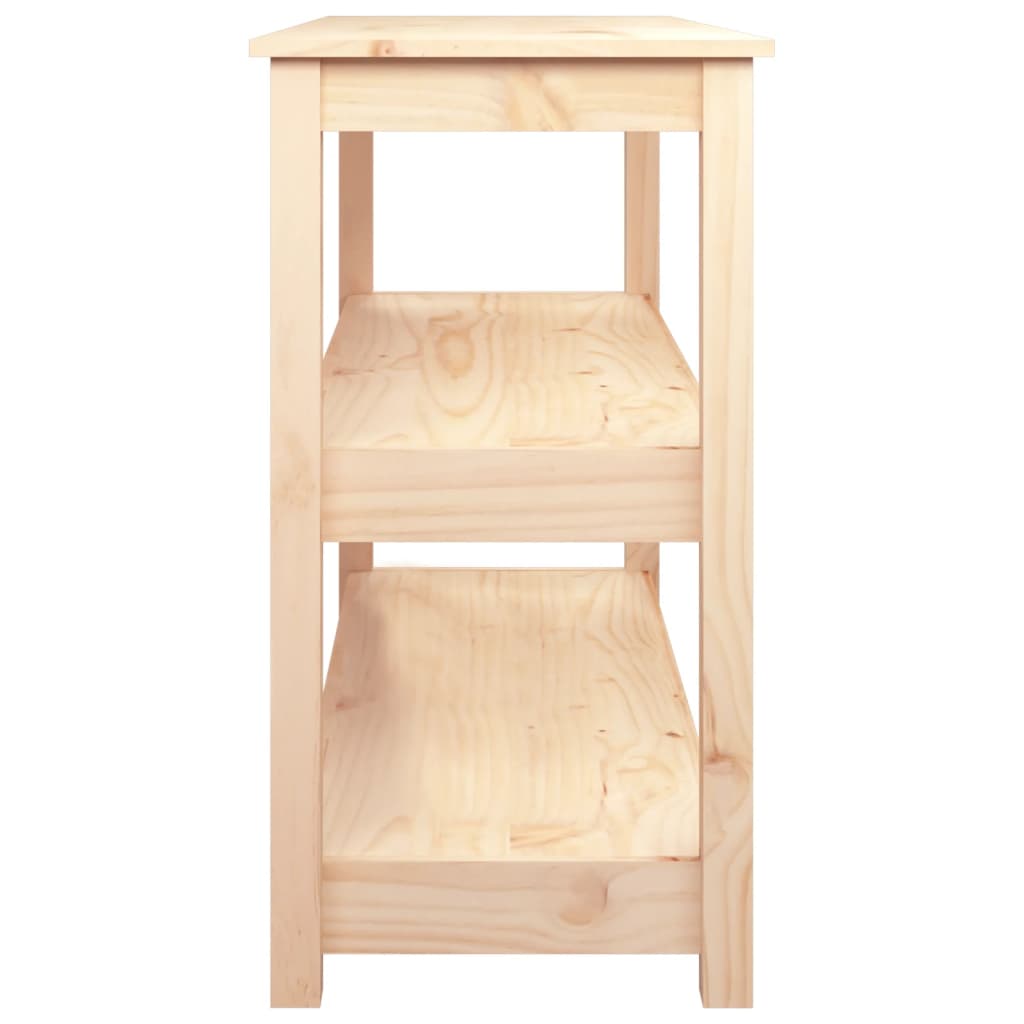 vidaXL Console Table 110x40x74 cm Solid Wood Pine