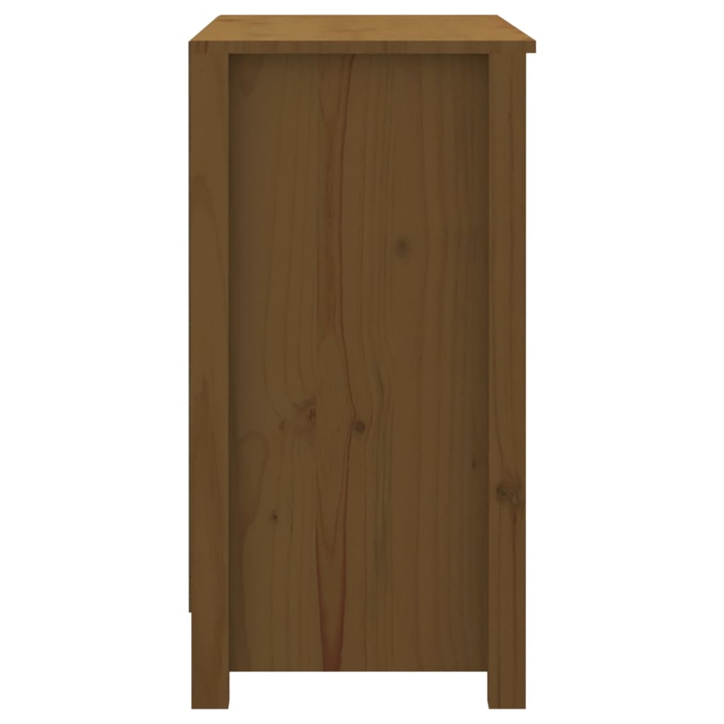 vidaXL Book Cabinet Honey Brown 80x35x68 cm Solid Wood Pine