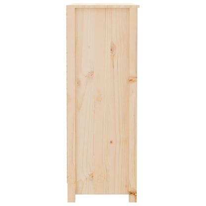 vidaXL Book Cabinet 80x35x97 cm Solid Wood Pine