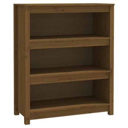 vidaXL Book Cabinet Honey Brown 80x35x97 cm Solid Wood Pine