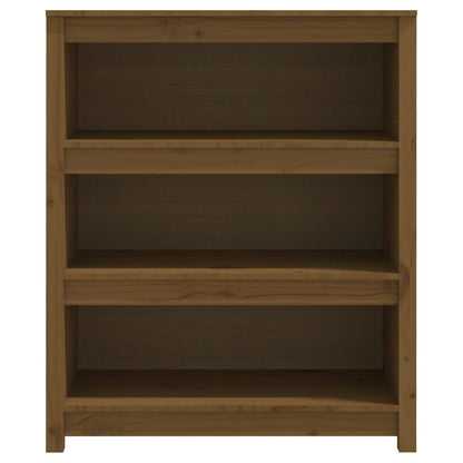vidaXL Book Cabinet Honey Brown 80x35x97 cm Solid Wood Pine