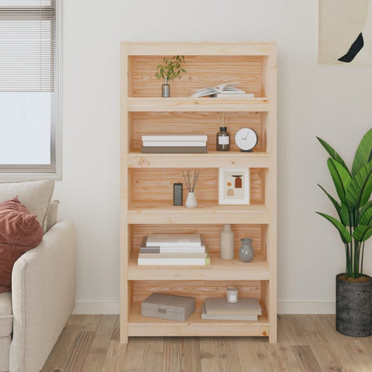 vidaXL Book Cabinet 80x35x154 cm Solid Wood Pine