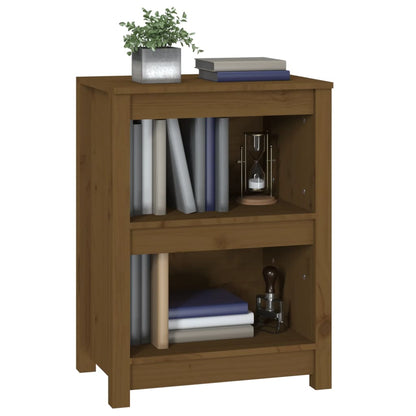 vidaXL Book Cabinet Honey Brown 50x35x68 cm Solid Wood Pine