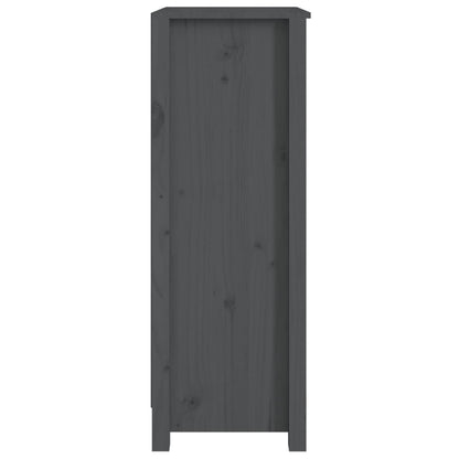 vidaXL Book Cabinet Grey 50x35x97 cm Solid Wood Pine