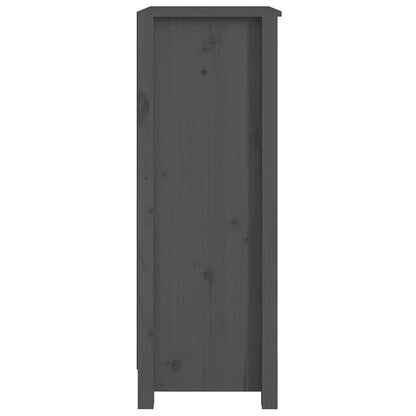 vidaXL Book Cabinet Grey 50x35x97 cm Solid Wood Pine