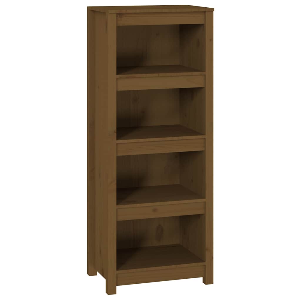 vidaXL Book Cabinet Honey Brown 50x35x125,5 cm Solid Wood Pine
