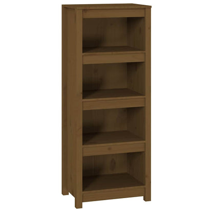 vidaXL Book Cabinet Honey Brown 50x35x125,5 cm Solid Wood Pine