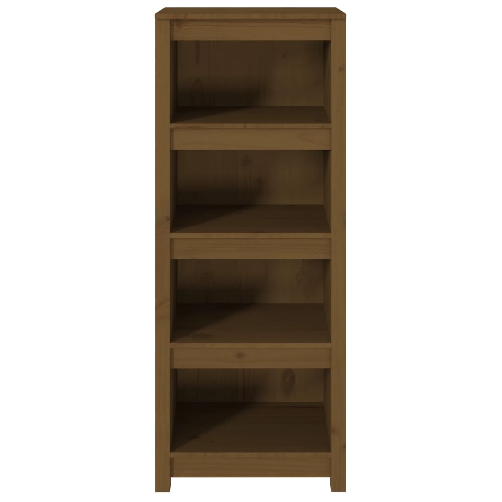 vidaXL Book Cabinet Honey Brown 50x35x125.5 cm Solid Wood Pine