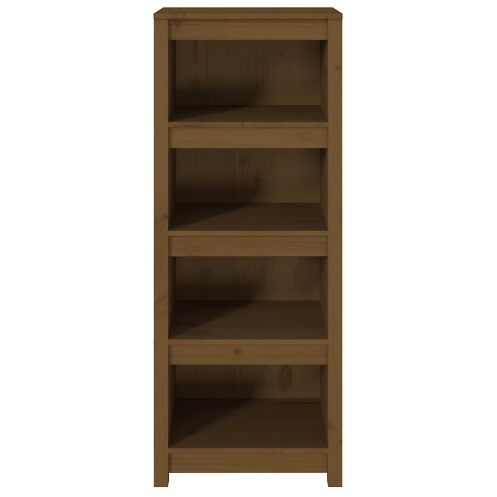 vidaXL Book Cabinet Honey Brown 50x35x125,5 cm Solid Wood Pine