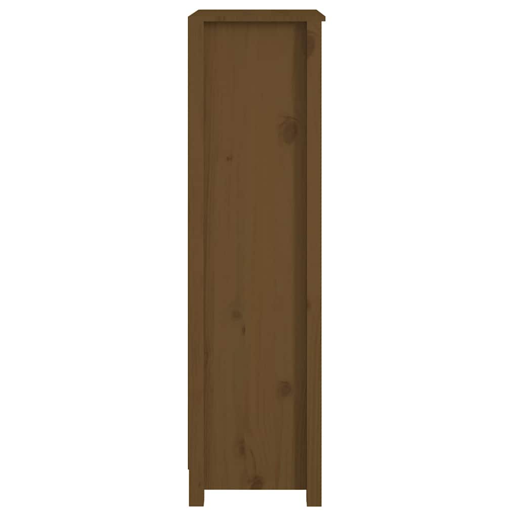 vidaXL Book Cabinet Honey Brown 50x35x125,5 cm Solid Wood Pine