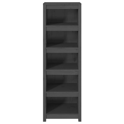 vidaXL Book Cabinet Grey 50x35x154 cm Solid Wood Pine