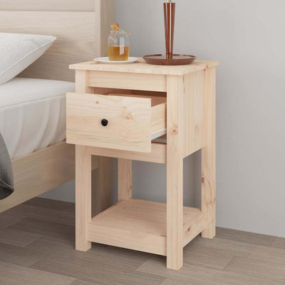 vidaXL Bedside Cabinets 2 pcs 40x35x61,5 cm Solid Wood Pine