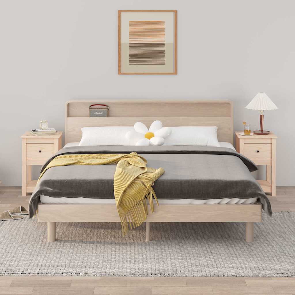 vidaXL Bedside Cabinets 2 pcs 40x35x61,5 cm Solid Wood Pine