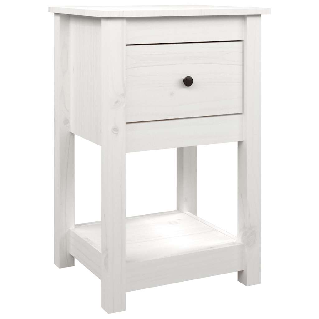 vidaXL Bedside Cabinets 2 pcs White 40x35x61.5 cm Solid Wood Pine