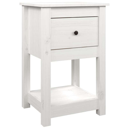 vidaXL Bedside Cabinets 2 pcs White 40x35x61.5 cm Solid Wood Pine