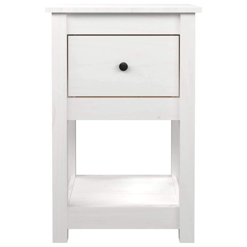 vidaXL Bedside Cabinets 2 pcs White 40x35x61.5 cm Solid Wood Pine
